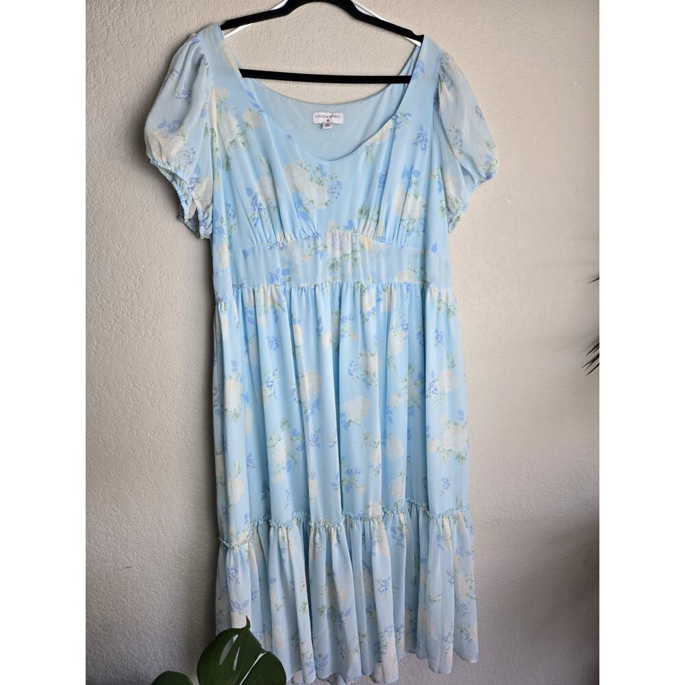 NWOT Loveshackfancy For Target Tiered Maxi Floral Cottagecore Farmhouse 18w